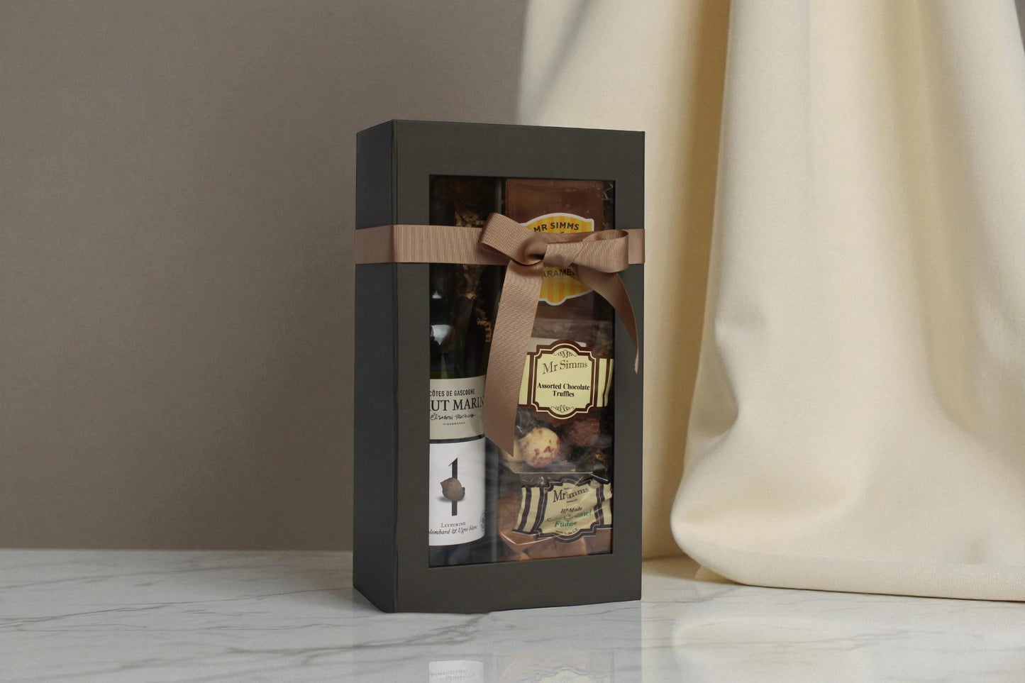 White Wine and Confectionery Corporate Thank You Hamper