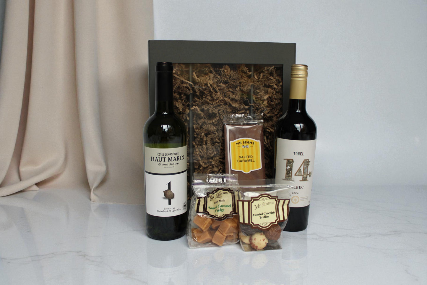 Double Wine and Confectionery Christmas Corporate Hamper