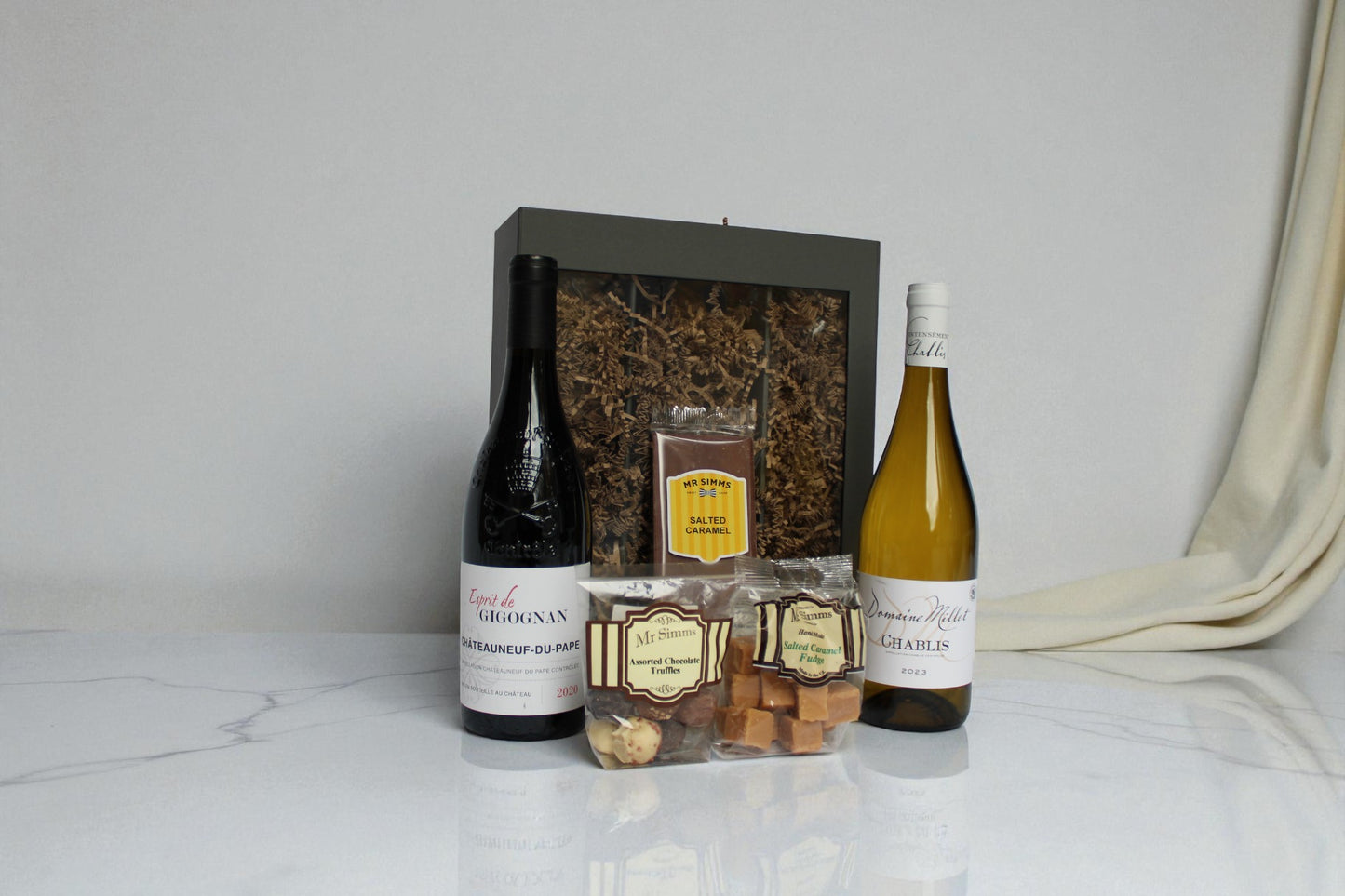 Fine Red & White Wine and Confectionery Corporate Easter Hamper
