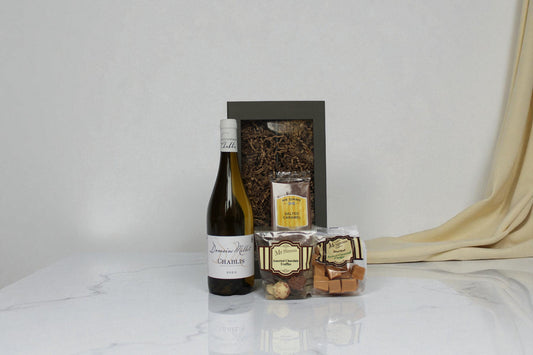 Fine White Wine and Confectionery Christmas Corporate Hamper